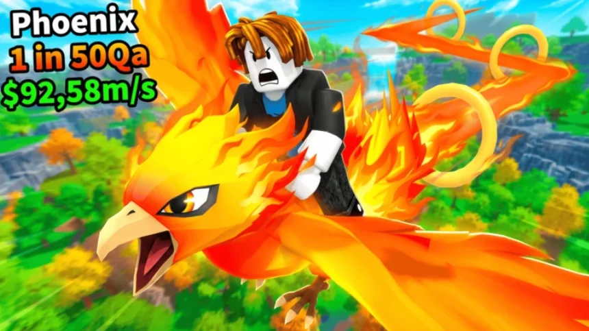 Ride A Pet Phoenix mount in a valley landscape